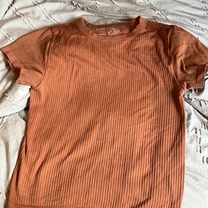 Loft ribbed crew shirt